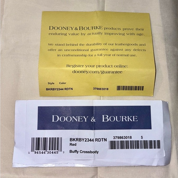 🆕 Dooney & Bourke Red Buffy Crossbody Bag - Picture 4 of 14